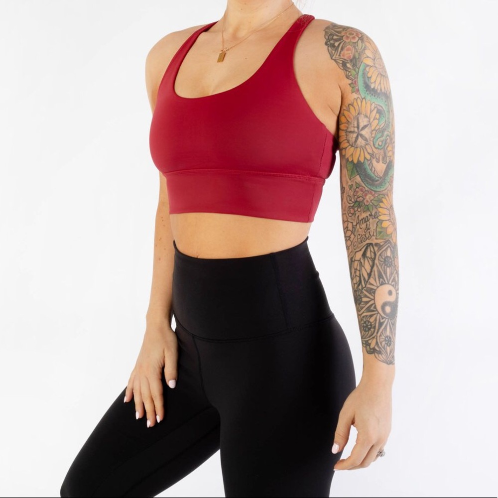 Strong Physiquez Red Eve Sports Bra